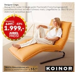 Wohn Schick Haigerloch - Designer Liege Angebot im Prospekt Designer Liege bei Wohn Schick im Haigerloch Prospekt für 1.999,00 €