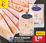 Wolf im Netto Marken-Discount Prospekt Wurst Aufschnitt von Wolf im aktuellen Netto Marken-Discount Prospekt für 1,29 €