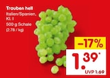Trauben hell bei Netto Marken-Discount im Niederfischbach Prospekt für 1,39 €