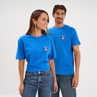 T-shirt maillot de football France coton bleu electrique mixte en promo chez La Halle T-shirt maillot de football France coton bleu electrique mixte dans le catalogue La Halle