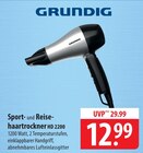 Sport- und Reisehaartrockner HD 2200 im Angebot bei famila Nordost in Stralsund Sport- und Reisehaartrockner HD 2200 Angebote von Grundig bei famila Nordost Stralsund für 12,99 €