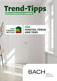 Bach Baustoffe Prospekt für Haynrode: "Trend-Tipps FÜR DIE ENERGETISCHE SANIERUNG", 6 Seiten, 20.09.2024 - 29.09.2024