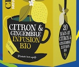 Infusion Bio Citron Gingembre - Clipper dans le catalogue Intermarché Super