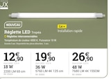 Espace Emeraude Albi - Promo Réglette LED Tropéa Promo Réglette LED Tropéa à 12,90 € dans le catalogue Espace Emeraude à Albi