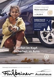 Volkswagen Prospekt der KW 37 "Herbst im Kopf. Sicherheit im Auto." Aktueller Volkswagen Prospekt "Herbst im Kopf. Sicherheit im Auto." Seite 1 von 1 Seiten