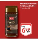 Barista Crema Gold Instant Kaffee Angebote von Melitta bei GLOBUS Castrop-Rauxel für 6,99 €