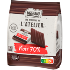 Les carrés Noir 70% - LES RECETTES DE L'ATELIER DE NESTLÉ en promo chez Carrefour Laval à 2,87 €