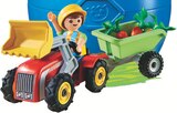 Enfant avec tracteur et remorque - playmobil en promo chez Cora Évreux à 6,49 €