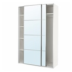 Kleiderschrank mit Schiebetüren weiß/Spiegelglas 150x66x236 cm Angebote von PAX / AULI bei IKEA Dessau-Roßlau für 567,00 €