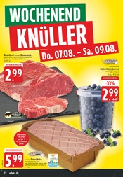Rindfleisch im EDEKA Prospekt in Iserlohn Aktueller EDEKA Prospekt mit Rindfleisch, "Aktuelle Angebote", Seite 22