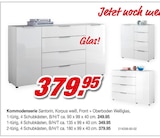 Kommodenserie Santorin 1-türig, 4 Schubkästen für 249,95 € bei Möbel AS im Angebot Kommodenserie Santorin 1-türig, 4 Schubkästen im aktuellen Möbel AS Prospekt
