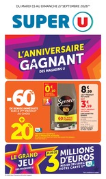 Catalogue Super U à Séez, avec 52 pages Prospectus Super U à Séez: "SUPER U", 52} pages, 15/09/2026 - 27/09/2026