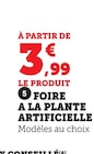Promo Foire a la plante artificielle à 3,99 € dans le catalogue Super U à Nalzen