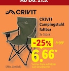 Campingstuhl faltbar Angebote von Crivit bei Lidl Homburg für 6,66 €