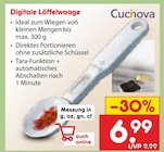 Digitale Löffelwaage Angebote von Cucinova bei Netto Marken-Discount Wolfenbüttel für 6,99 €