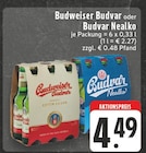 EDEKA - Budweiser Budvar oder Budvar Nealko Angebot im Prospekt Budweiser Budvar oder Budvar Nealko bei EDEKA im Prospekt "" für 4,49 €