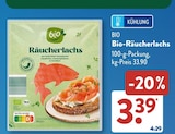 Bio-Räucherlachs im ALDI SÜD Prospekt Bio-Räucherlachs von BIO im aktuellen ALDI SÜD Prospekt für 3,39 €