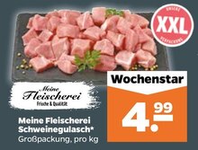 Meine Fleischerei Schweinegulasch* bei NETTO mit dem Scottie in Cottbus Meine Fleischerei Schweinegulasch* im Angebot bei NETTO mit dem Scottie Cottbus für 4,99 €