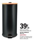 Lot de 2 poubelles 30L et 3L - SPIRELLA en promo chez E.Leclerc Troyes à 39,90 €