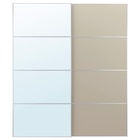 Schiebetürpaar Spiegelglas/doppelseitig graubeige 200x236 cm Angebote von AULI / MEHAMN bei IKEA Oranienburg für 315,00 €