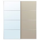 Aktuelles Schiebetürpaar Spiegelglas/doppelseitig graubeige 200x236 cm Angebot bei IKEA in Dresden ab 315,00 €