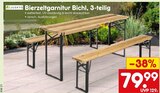 Bierzeltgarnitur Bichl, 3-teilig im Angebot bei Netto Marken-Discount in Paderborn Bierzeltgarnitur Bichl, 3-teilig Angebote von Juskys bei Netto Marken-Discount Paderborn für 79,99 €