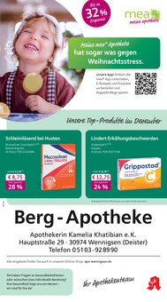 Aktueller mea - meine apotheke Prospekt "Unsere Dezember-Angebote" für Wennigsen (Deister) Aktueller mea - meine apotheke Prospekt für Wennigsen (Deister) mit Seiten