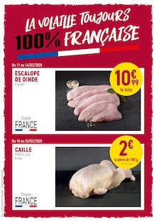 Prospectus Rayon Boucherie Carrefour de la semaine "Bientôt les beaux jours, déjà les promos chez votre artisan boucher !" avec 2 pages, valide du 11/03/2025 au 23/03/2025 pour Aix-les-Bains et alentours