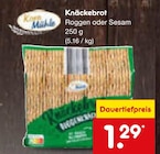 Knäckebrot Angebote bei Netto Marken-Discount Remscheid für 1,29 €