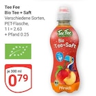 Bio Tee + Saft im Angebot bei GLOBUS in Kempen Bio Tee + Saft Angebote von Tee Fee bei GLOBUS Kempen für 0,79 €