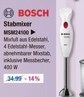 Stabmixer MSM24100 von Bosch für 34,99 € bei V-Markt im Angebot Stabmixer MSM24100 von Bosch im aktuellen V-Markt Prospekt