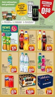 Cola im REWE Prospekt "Dein Markt" mit 32 Seiten (Rostock)