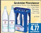 Mineralwasser im Angebot bei EDEKA in Gießen Mineralwasser Angebote von Gerolsteiner bei EDEKA Gießen für 4,77 €