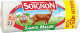 BÛCHE DE CHÈVRE SAINTE-MAURE SOIGNON - SOIGNON en promo chez Auchan Supermarché BÛCHE DE CHÈVRE SAINTE-MAURE SOIGNON - SOIGNON dans le catalogue Auchan Supermarché