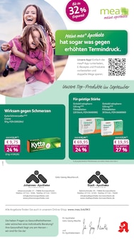 mea - meine apotheke Prospekt der KW 38 "Unsere September-Angebote" Aktueller mea - meine apotheke Prospekt "Unsere September-Angebote" Seite 1 von 4 Seiten