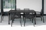 TABLE DE JARDIN GRUYER - IGAP GRANDSOLEIL en promo chez Auchan Hypermarché Boulogne-sur-Mer à 69,99 €