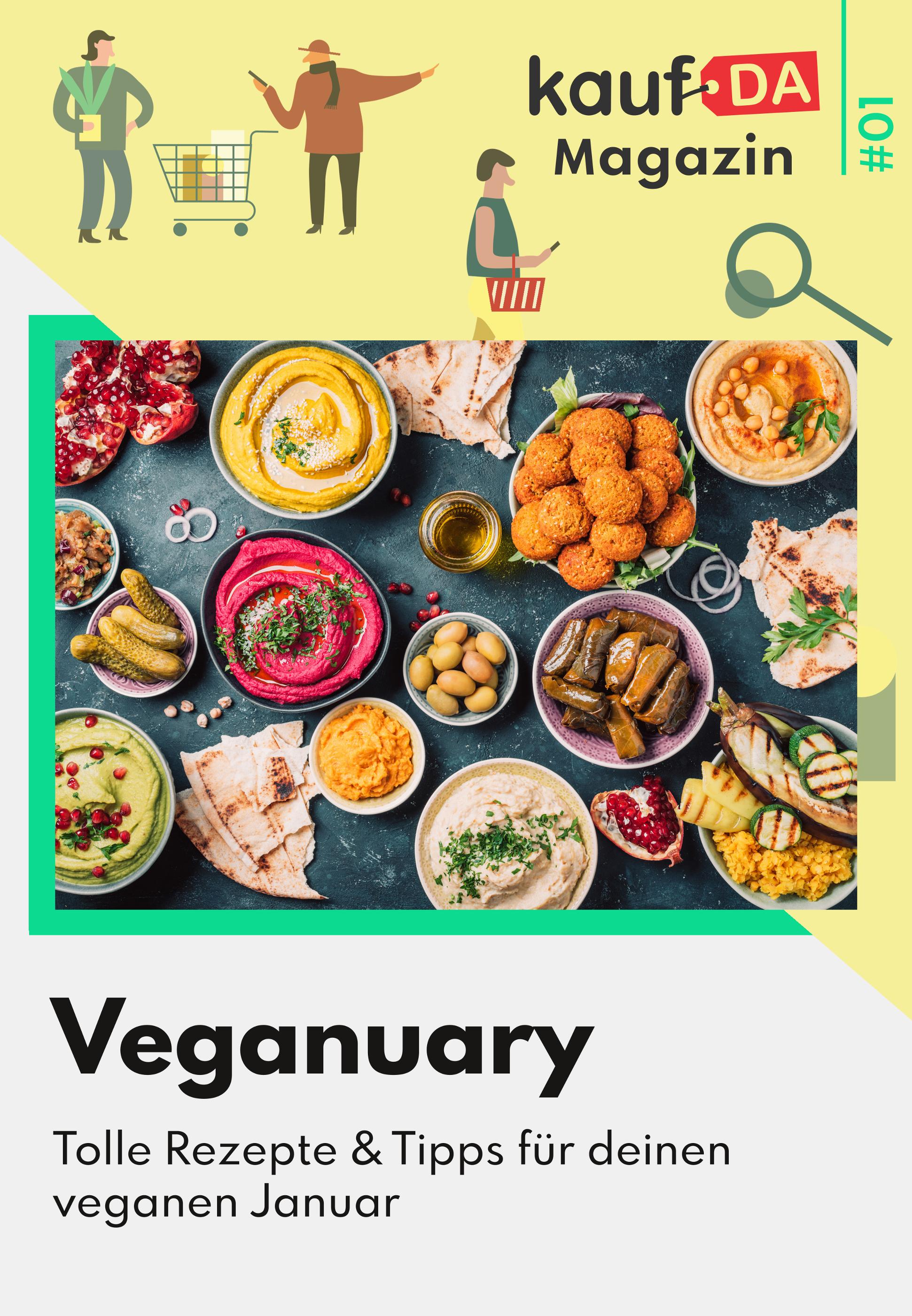 kaufDA Magazin Prospekt für Memmingen mit 1 Seite kaufDA Magazin Prospekt für Memmingen: "Veganuary", 1 Seite, 05.01.2022 - 31.01.2022