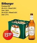 Aktuelle Bitburger Angebote bei Getränke Hoffmann in Freiberg Aktuelles Premium Pils Angebot bei Getränke Hoffmann in Freiberg ab 13,99 €