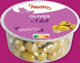 Promo Olives vertes à l'ail dénoyautées à 1,98 € dans le catalogue Netto à Carhaix-Plouguer