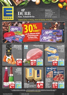 Aktueller EDEKA Prospekt "Wir lieben Lebensmittel!" Seite 1 von 28 Seiten für Creglingen
