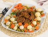 Promo Navarin d'agneau et légumes ou Duo merlu et crevettes sauce champignons ou Volaille sauce crémeuse aux cèpes à 17,99 € dans le catalogue Super U à Nantes