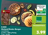 Rinder-Burger von Bioland im aktuellen Kaufland Prospekt für 3,99 €