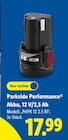 Akku, 12 V/2,5 Ah Angebote von Parkside Performance bei Lidl Oldenburg für 17,99 €