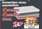 Hochwertiges Jerseyspannbetttuch Angebote bei POCO Lüneburg für 7,99 €