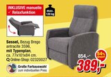 Aktuelles Sessel Angebot bei Opti-Megastore in Bremerhaven ab 389,00 €