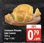Aktuelles Croissant Pistazie oder Lemon Angebot bei EDEKA in Rostock ab 0,79 €