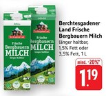 Aktuelles Frische Bergbauern Milch 1,5% Fett Angebot bei E center in Heilbronn ab 1,19 €