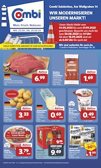 combi Prospekt der KW 35 "Markt - Angebote" Aktueller combi Prospekt "Markt - Angebote" Seite 1 von 33 Seiten