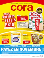 Catalogue Supermarchés Cora en cours à Saint-Lubin-en-Vergonnois et alentours, "GROS VOLUMES = PETITS PRIX", 52 pages, 23/08/2024 - 07/09/2024