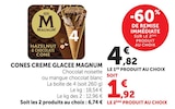 Cones Crème Glacée - Magnum - Super U à Nancy Cones Crème Glacée - Magnum en promo chez Super U Nancy à 1,92 €
